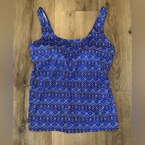 L.L.Bean Tankini Top Size 14 Regular